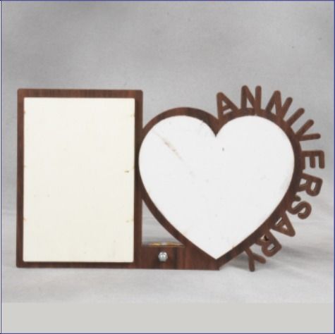 Wood Sublimation Photo Frame Anniversary