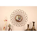 Golden Convex Decorative Mirror (Cocovey)