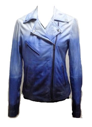 Blue Leather Jacket