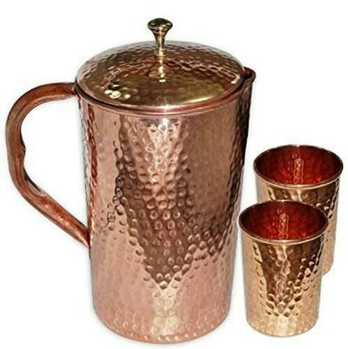 Copper Mug With 2 Glass