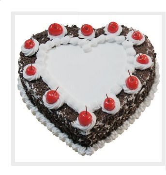 Black Forest Heart Shape Cake