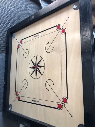 Brown Color Wooden Carrom Board