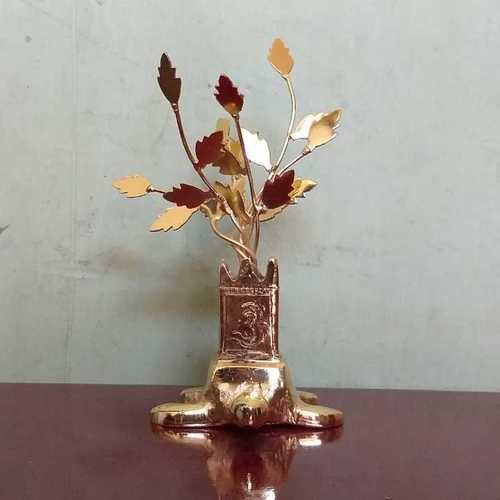 Metal Decorative Brass Tulsi Plant