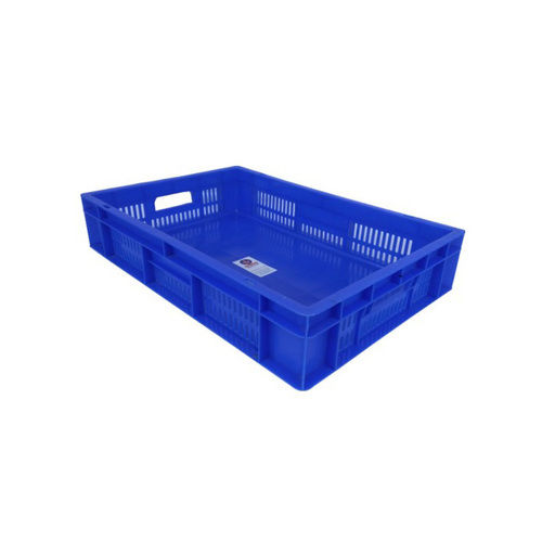 Plastic Crate 64180 SP - HDPE, 600 x 400 x 180 MM , Blue Color, Versatile Design Options