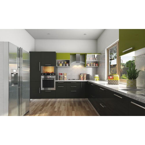 Stylish L Shaped Modular Kitchen