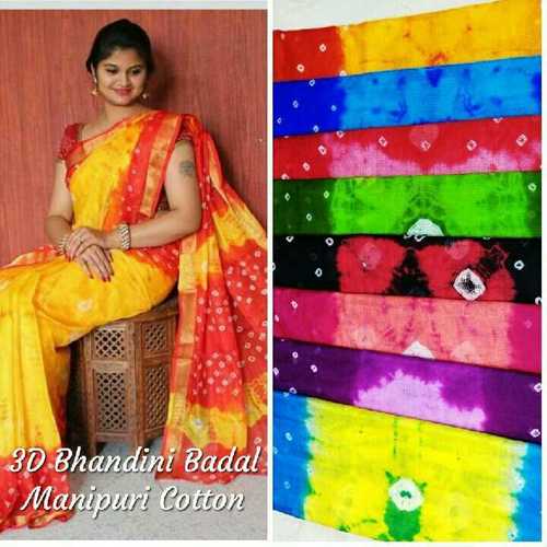 3D Bandhani Multy Dye Saree