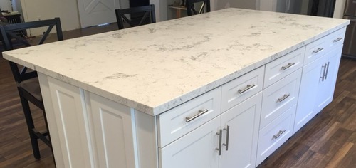 Carrara Quartz Countertop Slab