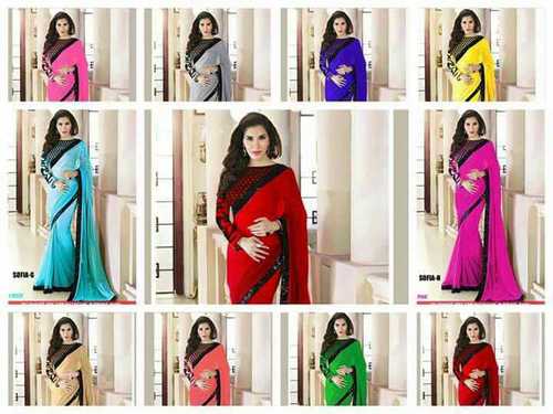 Designer Saree With Blouse Design