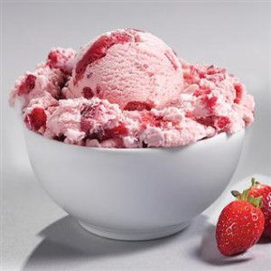 Strawberry Flavor Ice Cream - 100% Pure Milk Base, Creamy Texture, Lip-Smacking Sweetness, Delightfully Satisfying Taste