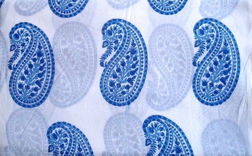 Blue Cotton Print Fabric