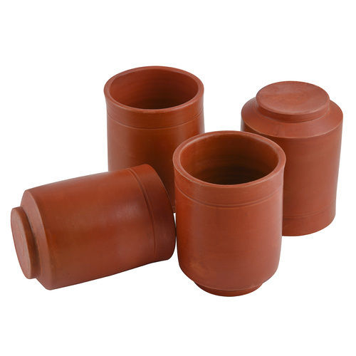 Handcrafted Earthen Clay Kullads And Glasses