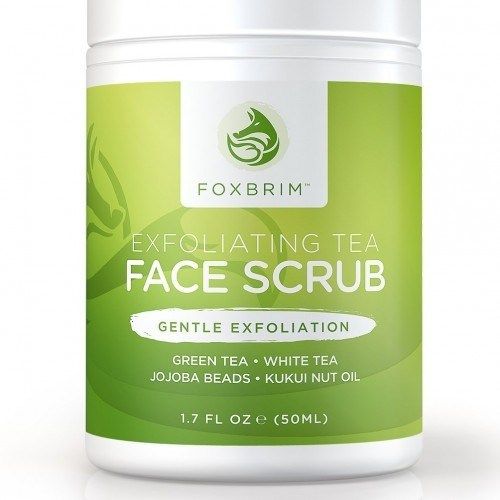 Herbal Face Scrub - Natural and Organic Formula | Removes Dead Skin Cells, Unclogs Pores, Energizes with Citric Oils, Uplifting Aromatherapy with Lemon Extracts