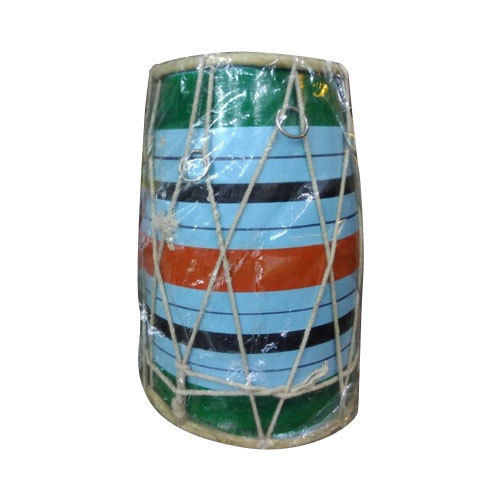 Wooden Fiber Colored Dholak