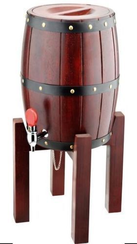 Beer Tower Dispenser Wooden Barrel