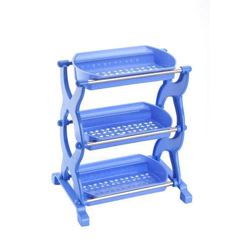 Blue Plastic Vegetable Rack