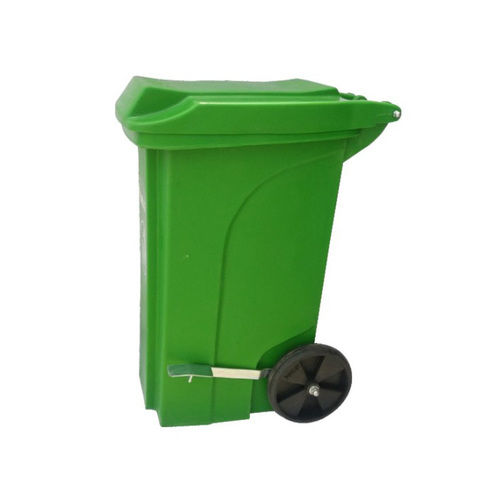 Plastic Pedal Dustbin With Wheel 90 Ltr