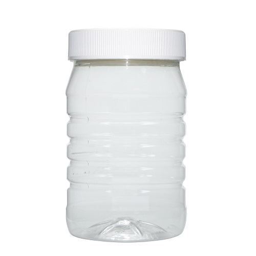 Clear Plastic Round Jar