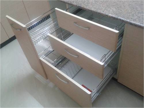 SS Modular Kitchen Baskets