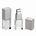 Crystal USB Pen Drive with LED
