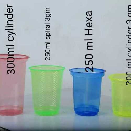  मल्टीकलर डिस्पोजल प्लास्टिक ग्लासेस