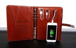 Power Bank Leather Diary