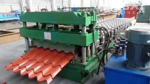 Industrial Blue Roofing Tile Roll Forming Machine