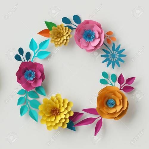 Colorful Decorative Paper Flowers