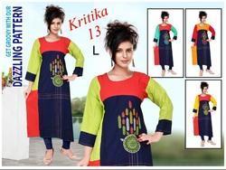 Round Neck Rayon Kurti