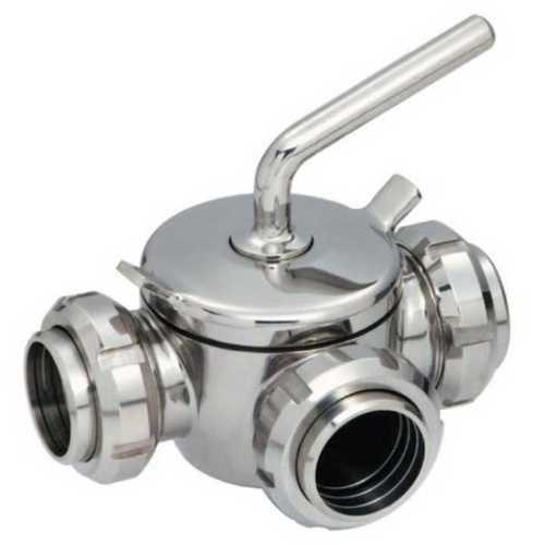 Stainless Steel 3 Way Plug Valve 51mm Grade 304 Inch