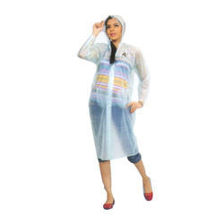 Transparent Water Proof Ladies Raincoat