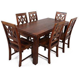 Wooden Dining Table With Chairs