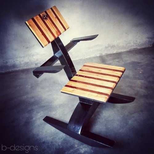 B Design Wooden Rocking Chair