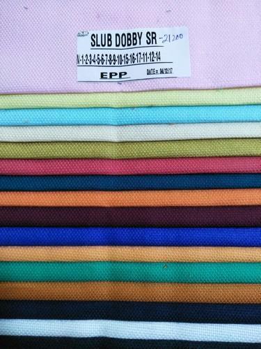 Cotton Slub Dobby Fabric