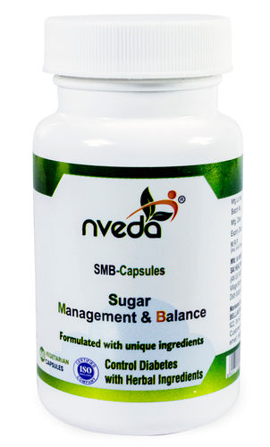 Nveda Smb Capsules For Sugar Management And Balance (60 Capsules) Ayurvedic Formulation