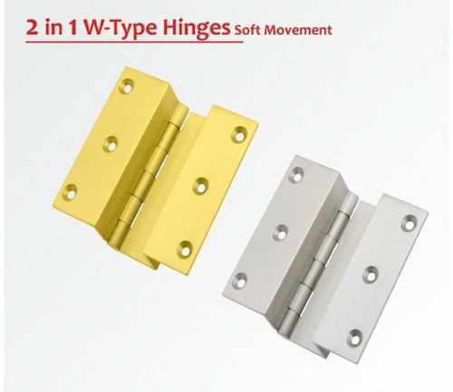 Brass W 2 in 1 Hinges