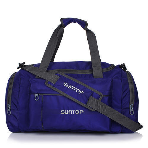 Fine Fabric Duffel Bag (Indigo Blue)