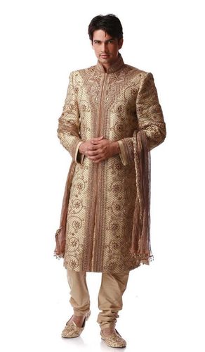 Full Sleeve Traditional Wedding Sherwani