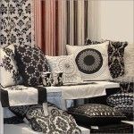 Black And White Attractive Table Linen Fabric