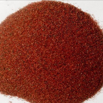 Garnet Sand - AI2O3 21.60%, SIO2 31.00%, FEO 37.00% | High Hardness 7.5-8, Sharp Angular Grain