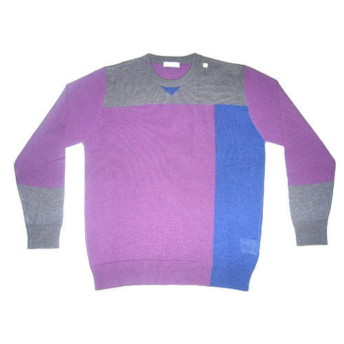 Mens Round Neck Plain Sweater