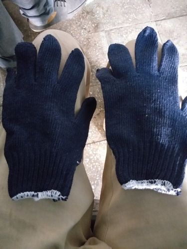 Blue Color Knitted Gloves