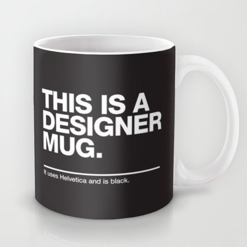 Designer Coffee Black Mug