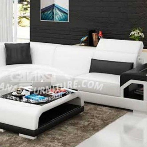 White Color Leather Sofa Set 