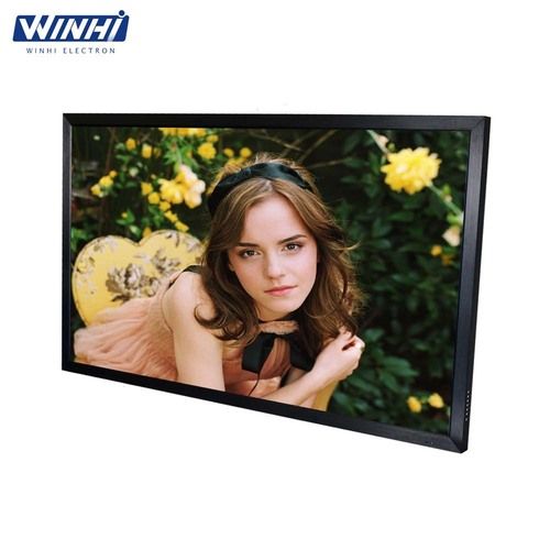 65 Inch Metal Case Floor Stand Monitor 4k Digital Signage LCD Monitor