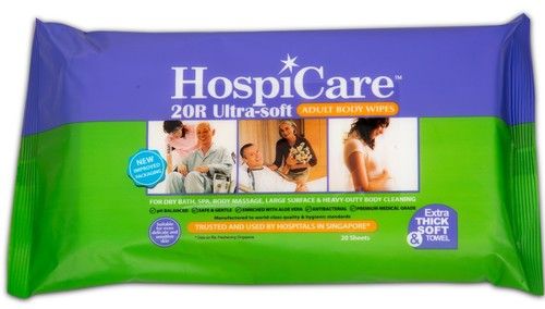 Adult Body Wet Wipes 20r Ultra Soft (Hospicare)