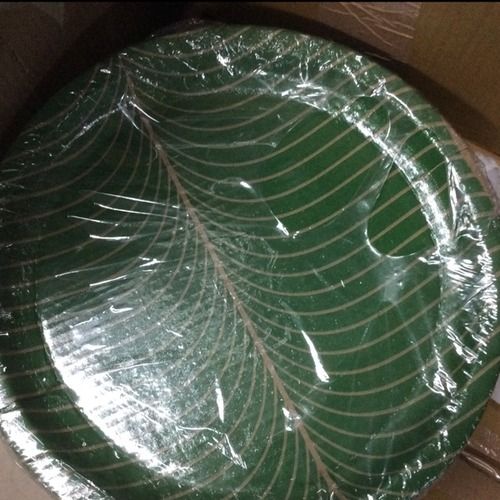 Dark Green Disposable Plate