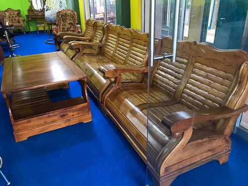 Indonesian Teak Wood Sofa Set No, Carpenter Teak Wood Sofa Set Designs Pictures