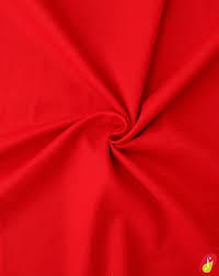 Red Color And Plain Cotton Fabrics