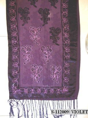 Plain Violet Color Designer Scarves