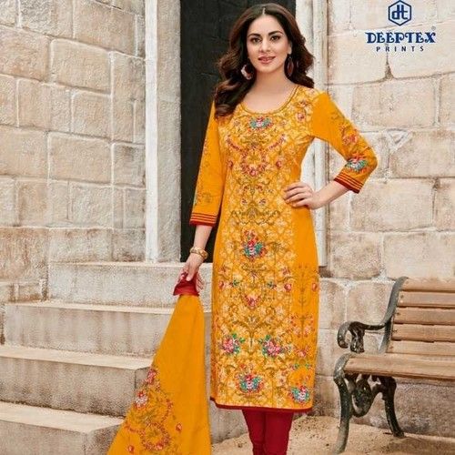Cotton Printed Dress Material at Best Price in Surat | K.D.Fashion